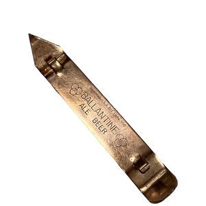 Ballantine Ale Beer Copper Can Bottle Opener  Metal Vintage Antique Breweriana